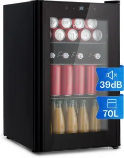 Klarstein Mini Koelkast 70L Zwart