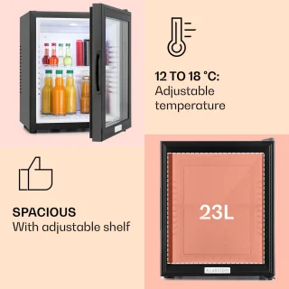 Klarstein MKS-12 Minibar Koelkast 24L Zwart