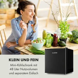 Klarstein Obsidian Koelkast 46L Zwart