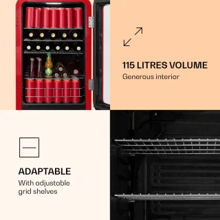 Klarstein Poplife Drankkoeler 115L Eek E
