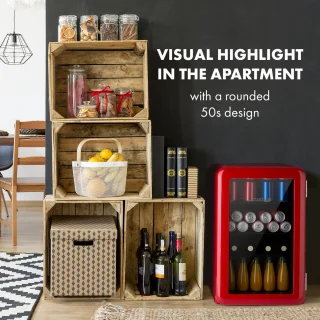 Klarstein Poplife Mini koelkast 70L rood