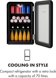 Klarstein Poplife Mini Koelkast 70L Zwart