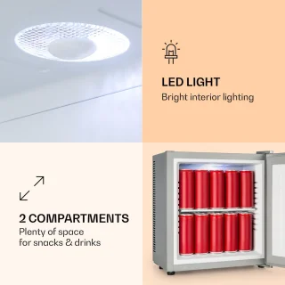 Klarstein Secret Cool Mini-koelkast 13L Zilver