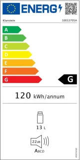 Klarstein Secret Cool Mini-koelkast 13L Zilver