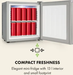 Klarstein Secret Cool Mini-koelkast 13L Zilver