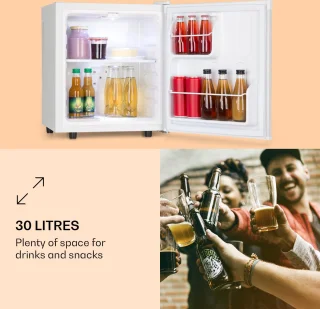 Klarstein Silent Cool minikoelkast - Wit