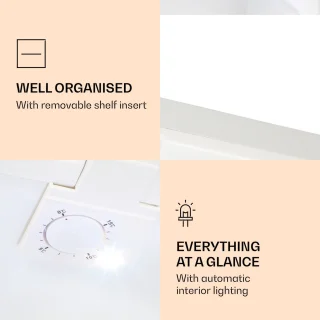 Klarstein Silent Cool minikoelkast - Wit