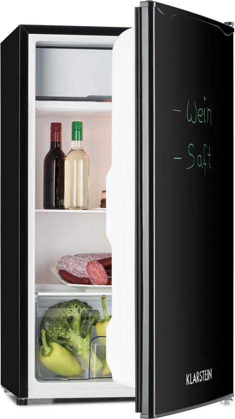 Klarstein Spitzbergen Uni — compacte koelkast met schrijfbare voordeur