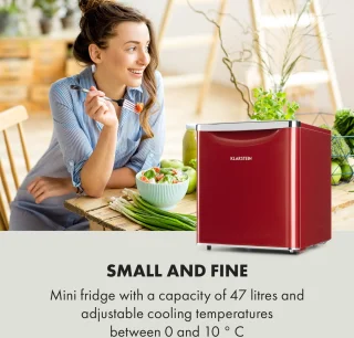 Klarstein Yummy Mini-Koelkast 45L Rood