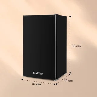 Klarstein Zelfvoorzienend Design Koelkast 91L Zwart