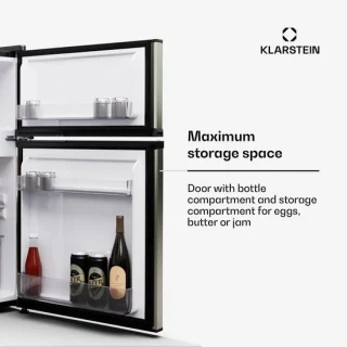 Koel-vriescombinatie 86 liter, zilver