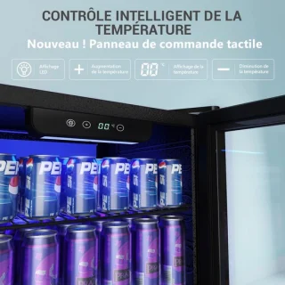 Lamor Drankkoelkast 90 liter met glazen deur en digitale display