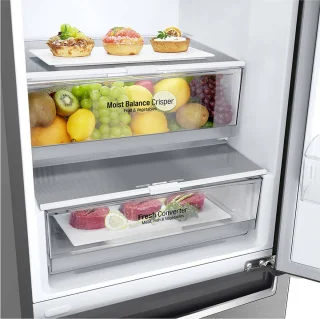 LG GBB61PZGFN Koel-vriescombinatie RVS