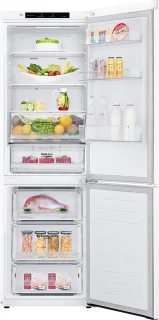 LG GBB61SWJMN koel-vriescombinatie 341L wit