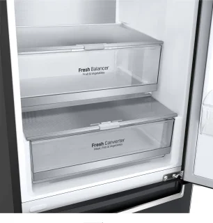 LG GBB72MCVGN koel-vriescombinatie zwart 384L