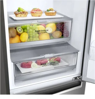 LG GBB72SAVGN Koelvriescombinatie RVS Vrijstaand