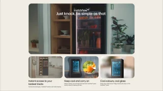 LG GBG7190CEV Vrijstaande Koelkast Zwart 349L