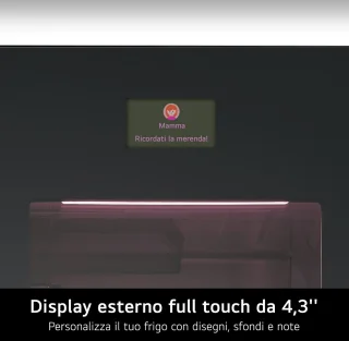 LG GBG7190CEV Vrijstaande Koelkast Zwart 349L