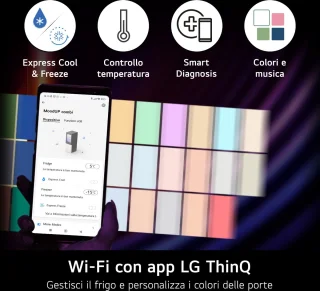 LG GBG719MDNN Vrijstaande Koelkast 352L D-label Meerkleurig