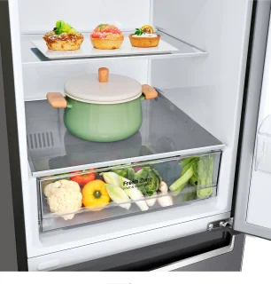 LG GBP31DSLZN Koel-Vriescombinatie Vrijstaand 341L Grafiet