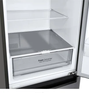 LG GBP62DSSGR koel-vriescombinatie vrijstaand 384L grafiet