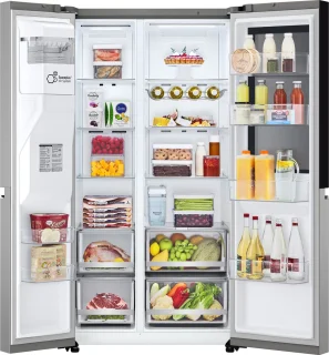 LG GSGV81PYLL Amerikaanse Koelkast Vrijstaand 635L Zilver