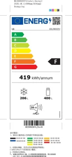 LG GSL360ICEV Amerikaanse koelkast 606L