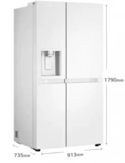 LG GSLC40SWPE Amerikaanse Deur Koelkast Wit 638L
