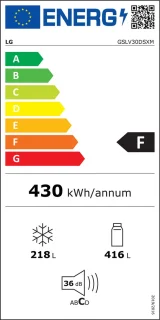 LG GSLV30DSXM Amerikaanse koelkast 634L