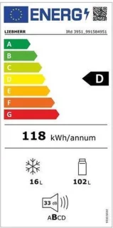 Liebherr IRd 3951 Prime combi-koelkast ingebouwd 117L wit