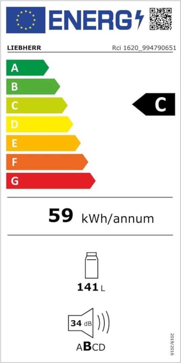 Wat vinden we goed aan de Liebherr RCI1620 Plus Koelkast Tafelmodel