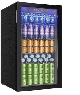 Linkforu Mini Drankenkoelkast Zwart RVS