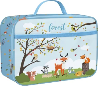 Lunchbox Blauw Geïsoleerd Kinderkoeltas