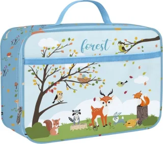 Lunchbox Blauw Geïsoleerd Kinderkoeltas
