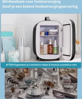 Luxe Mini Koelkast Minibar Skincare Fridge 5L Zwart