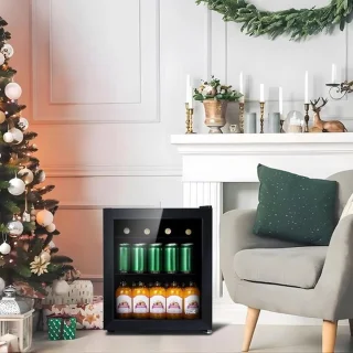 Luxe Minibar Wijnkoelkast 48L Zwart