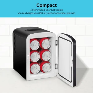 Make-up Koelkast 4L Zwart