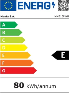Manta MM515PWH Minikoelkast Wit