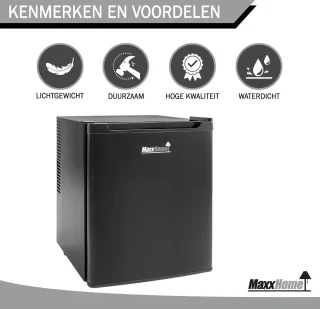 MaxxHome Mini Koelkast 42 L Zwart
