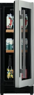 Melbourne Bierkoelkast 48 flessen met glazen deur en RVS rand