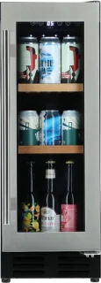 Melbourne Bierkoelkast 48 flessen met glazen deur en RVS rand