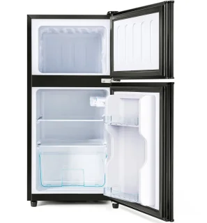 Merax Mini Koelkast 60L 2-Deurs Zwart