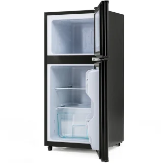 Merax Mini Koelkast 60L 2-Deurs Zwart