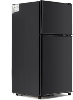Merax Mini Koelkast 60L 2-Deurs Zwart