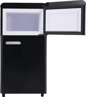 Merax Retro Doppeltür-Kühlschrank 72L 21L Gefrierfach E