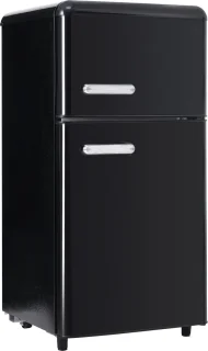 Merax Retro Doppeltür-Kühlschrank 72L 21L Gefrierfach E