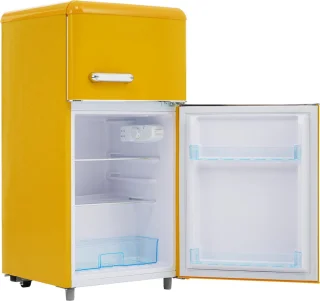 Merax Retro Doppeltür-Kühlschrank 72L mit Gefrierfach