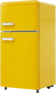 Merax Retro Doppeltür-Kühlschrank 72L mit Gefrierfach