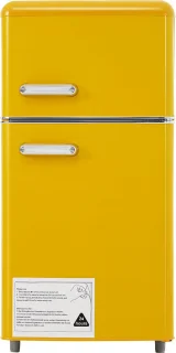 Merax Retro Doppeltür-Kühlschrank 72L mit Gefrierfach