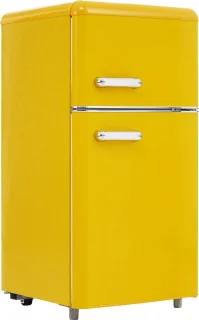 Merax Retro Doppeltür-Kühlschrank 72L mit Gefrierfach
